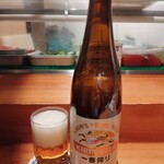 品川駅前すし処　藤寿司 - キリン一番搾り大瓶800円