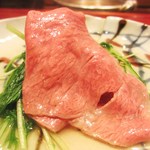 牛ロースのしゃぶしゃぶ