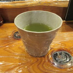 魚虎 - 最後の熱々のお茶が美味しい