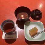 長崎卓袱浜勝 - 柿かん、お汁粉