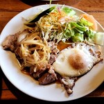 ウェスタンアレ - 料理写真:ポークソテー定食(750円)