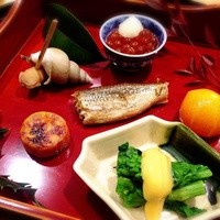 日本料理 太月 - あん肝  もろこ  いくら醤油漬けその他