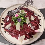 Ristorante Permanente - 国産馬肉のカルパッチョ セルバチコのサラダ　¥2800