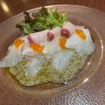 広島 わなり - カルパッチョ（鯛と鰤）