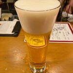 のかおい - まずは生ビールで。(^^)