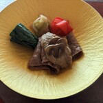 やさい暦 暁 - 十勝ぬっぷく和牛の炙り