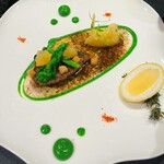 ラトリエ ドゥ ジョエル・ロブション - メカジキのムニエル金柑とレモンを合わせたブールノワゼットソースで