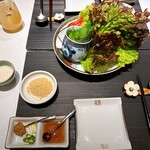 中目黒 若狭 - サムギョプサルの付け合わせ