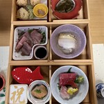 料亭　宇喜世 - 三段重の料理