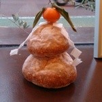 鏡餅ならぬ、鏡パン