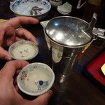 活麺富蔵 - さらに乾杯！器もひつじ年らしく　※2015年元旦