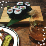 わらび - にんにく味噌できゅうり♡