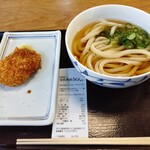 宮武讃岐うどん - 料理写真:冷ぶっかけとコロッケ