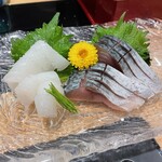 魚乃福 - しめさばといかのお刺身