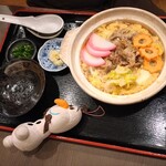 鹿水 - おやたまそば？　ねえーさんがオーダー