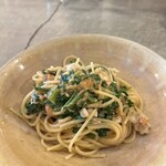 Okuto - たら白子と春菊のオイルソース