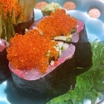 目黒川魚金 - 魚のガリ巻き