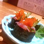 目黒川魚金 - 魚のガリ巻き