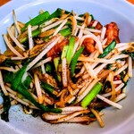 すず春 - 肉ニラ定食 の肉ニラ炒め