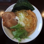 らーめん la.la.la. - 2015年1月2日(金)　20食限定　鯛塩ラーメン　ミニ鯛茶漬け付き(777円)の鯛塩ラーメン