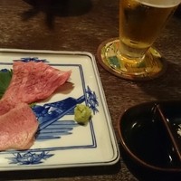 祇園 鹿六 - 刺身。これが一番美味しかった。