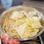 ジンギスカン テムジン - 野菜