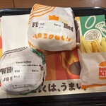 バーガーキング - 料理写真:マッシュルームワッパーjr、にんにく・ガーリックバーガー、フレンチフライM