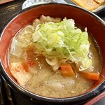 もつ煮屋 三本木食堂 - 豚汁アップ