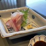 うなぎ屋 廣川 - 鯉の洗い（臭みが全く無い爽やかさ。歯触りもいい）