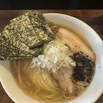 自家製麺 カミカゼ - 塩焦がしネギラーメン大。旨い！好き！
