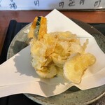 木挽庵 - 百合根とかぼちゃのかき揚げ