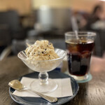 ブリッヂ - カッサータ700円、アイスコーヒー900円