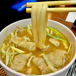 利久庵 - 20260109カレー南蛮豚肉うどん1,375円②