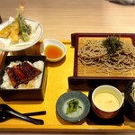 鰻せいろう 多幸う - うな重と天ぷらそばセット