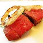 最高級飛騨牛のシアード ハーバルスピナッチ リキッド・グリュイエール(＋１５００円)