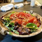 炭火焼 くらまえ - まるごとトマトサラダ