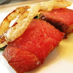 Jean-Georges Tokyo - 最高級飛騨牛のシアード ハーバルスピナッチ リキッド・グリュイエール(＋１５００円)