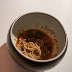 TexturA - よだれ鶏の残ったタレに麺を入れてくれます