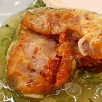 日本料理 久丹 - 加賀蓮根餅の中身はこんな感じ