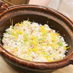 日本料理 久丹 - 舞鶴カニの炊き込みご飯が仕上がりました