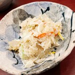 日本料理 久丹 - 舞鶴カニに加え、慈姑や蕪が入ります