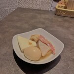 お通しおでん食べ放題 1口手羽先 手羽ヤロウ - お通しおでんセット