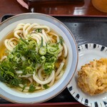 名玄 - うどん大　玉ねぎのかき揚げ