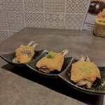 お通しおでん食べ放題 1口手羽先 手羽ヤロウ - GBP（ガーリックバターペッパー）、柚子胡椒、定番ソルト