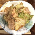 こはなカフェ - キャベツと厚揚げの肉味噌炒め