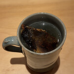 ふぐまどんな - ヒレ酒(熱)