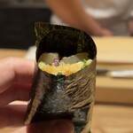 ふぐまどんな - 漬け虎河豚の手巻き寿司