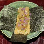 ふぐまどんな - 漬け虎河豚の手巻き寿司