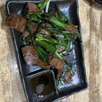 焼鳥うさばらし - レバニラ炒め。このお店のレバー、、、秀逸。