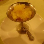 オー・ボン・ヴィヴェール - お口直しのグラニテ（オレンジのシャーベット）